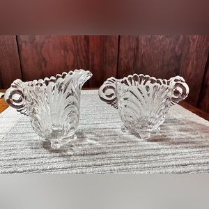 Vintage Cream & Sugar Set by Cambridge Glass